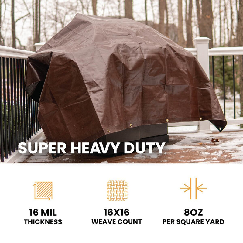 Load image into Gallery viewer, 30’ x 30’ Super Heavy Duty Poly Tarp
