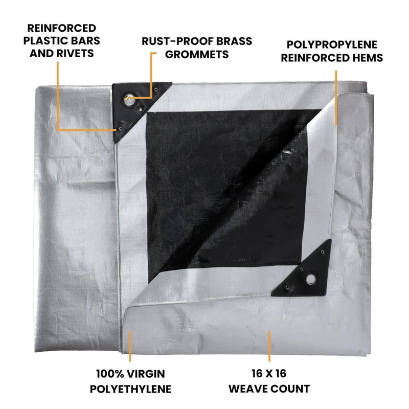 Load image into Gallery viewer, 20’ x 40’ Super Heavy Duty Poly Tarp
