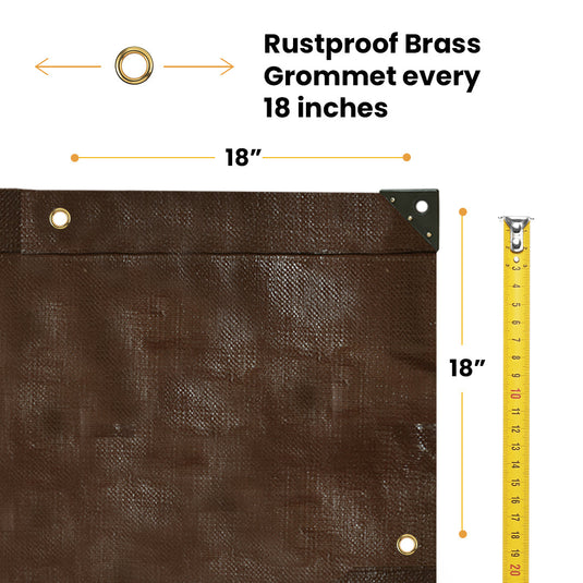 Super Heavy Duty Poly Tarp Cover Thick 16 Mil, 8 oz