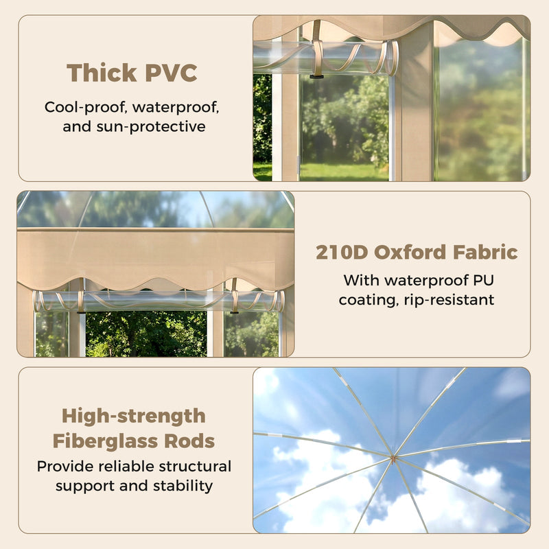 Load image into Gallery viewer, Pop Up Bubble Tent 10x10 FT for 8-10 People Weatherproof Pod with 540° Panoramic Clear PVC
