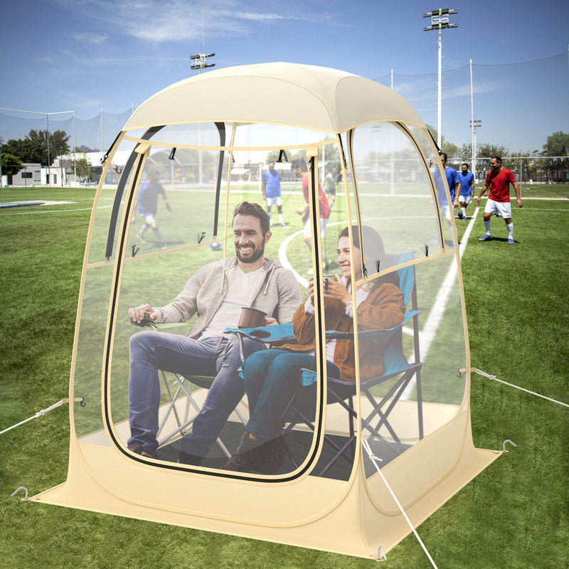 Load image into Gallery viewer, Instant Pop up Sports Tent with Carrying Bag and Floor Mat for 1-2/5-6 People
