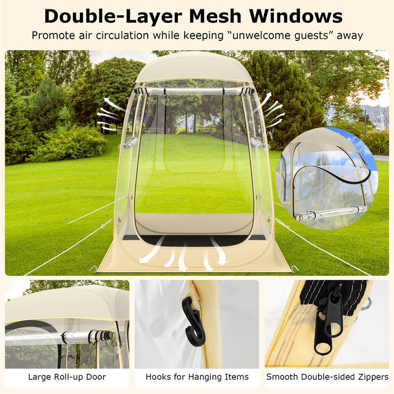 Load image into Gallery viewer, Instant Pop up Sports Tent with Carrying Bag and Floor Mat for 1-2/5-6 People

