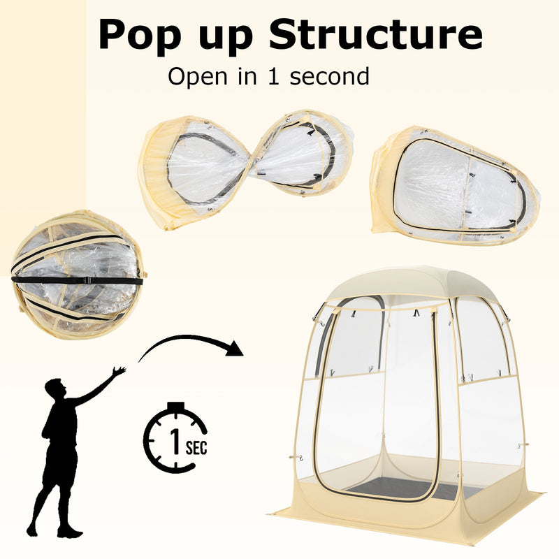 Load image into Gallery viewer, Instant Pop up Sports Tent with Carrying Bag and Floor Mat for 1-2/5-6 People
