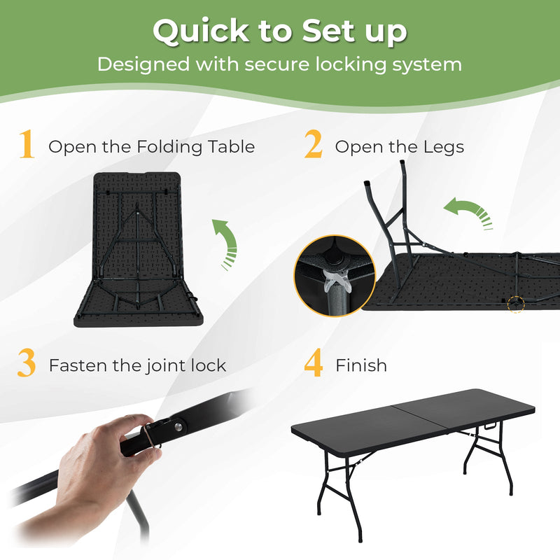 Load image into Gallery viewer, Portable Folding Camping Table with Carrying Handle
