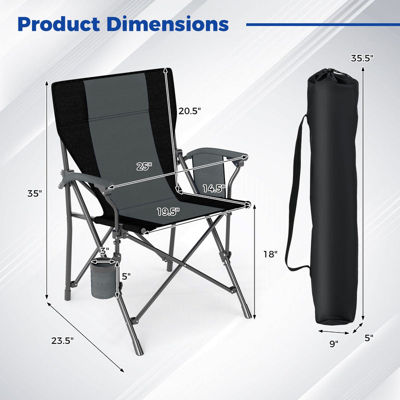 Load image into Gallery viewer, Portable Folding Oxford Cloth Camping Chair with Cup Holder and Side Pocket
