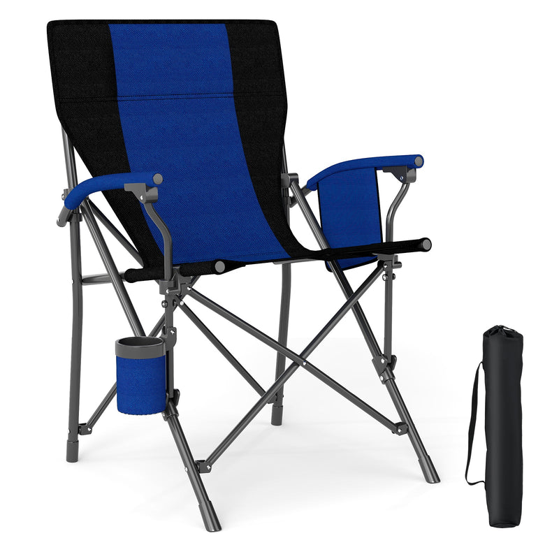 Load image into Gallery viewer, Portable Folding Oxford Cloth Camping Chair with Cup Holder and Side Pocket
