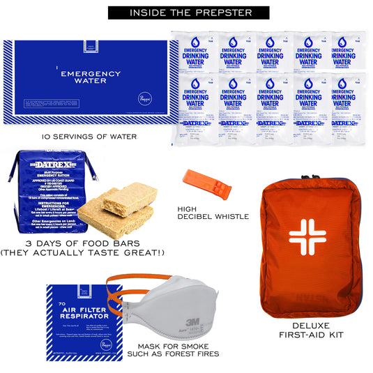 The Prepster Advanced Fireproof Backpack | 3-Day Emergency Kit