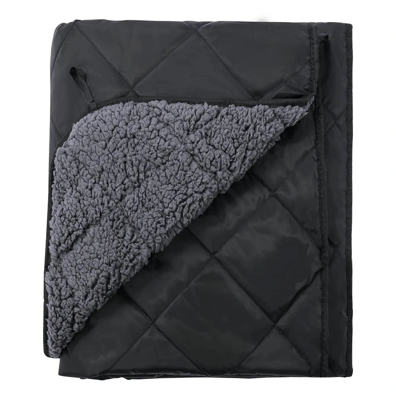 Load image into Gallery viewer, Waterproof Stadium Blanket with Sherpa Lining
