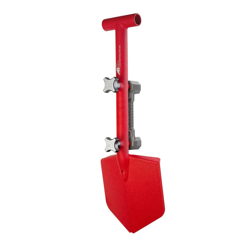 Load image into Gallery viewer, Shovel / Mount Combo - Red Mini Shovel / Grey SSM with Knobs
