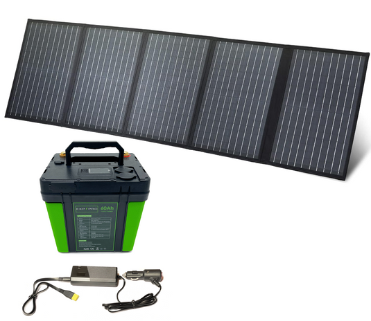 EXP240PRO + 100 Watt Solar Panel Bundle