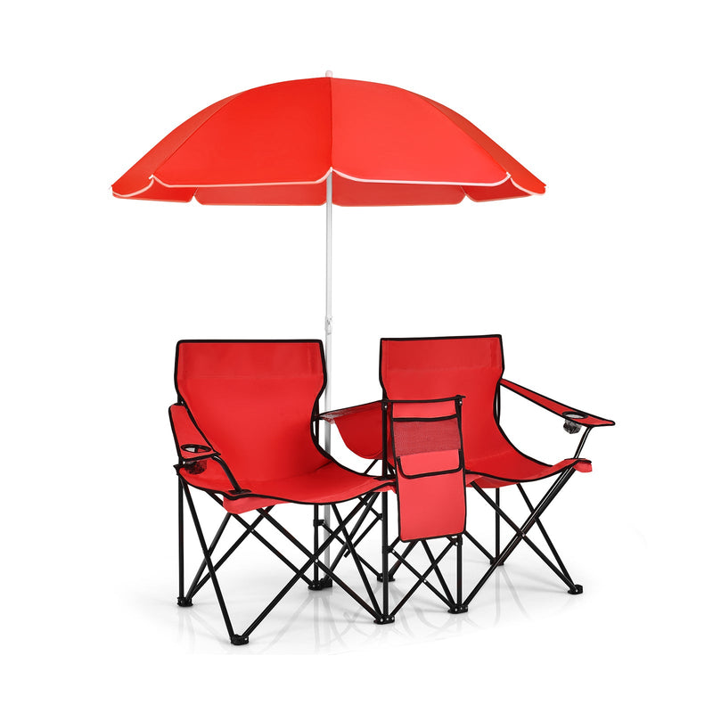 Load image into Gallery viewer, Portable Folding Picnic Double Chair
