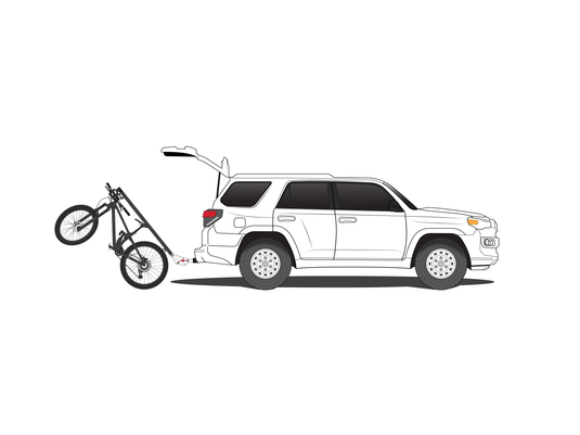 Lolo Racks 6 bike rack for 2" hitch standard tilting (includes locking hitch bolt)