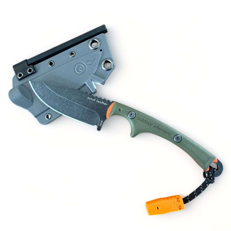 Load image into Gallery viewer, Scout Feather Adventure Survival Knife
