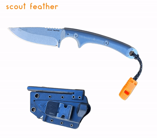 Load image into Gallery viewer, Scout Feather Adventure Survival Knife
