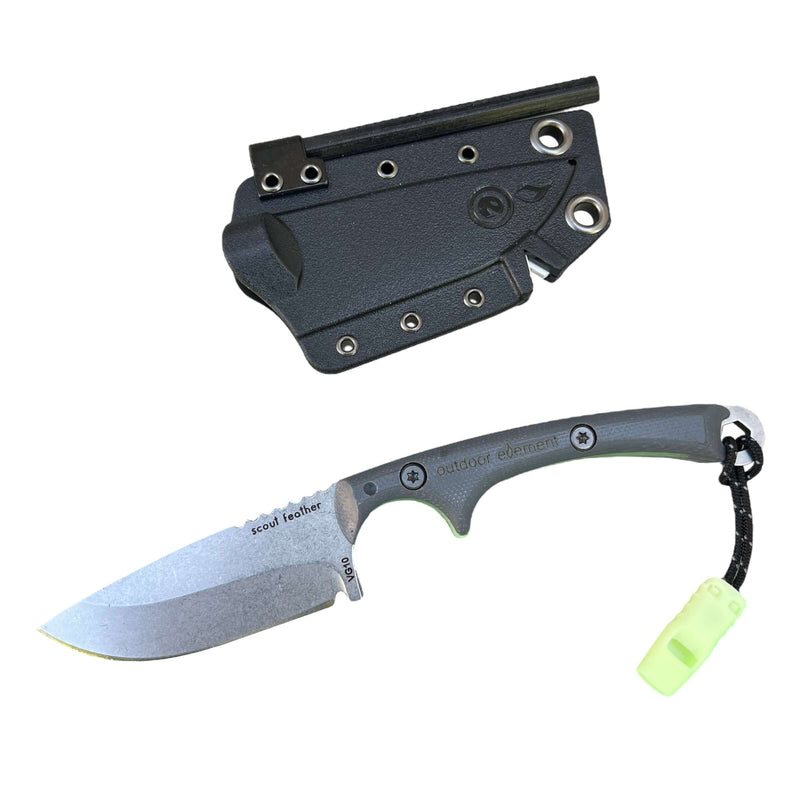 Load image into Gallery viewer, Scout Feather Adventure Survival Knife
