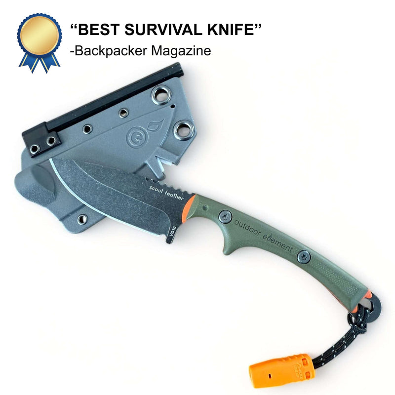 Load image into Gallery viewer, Scout Feather Adventure Survival Knife
