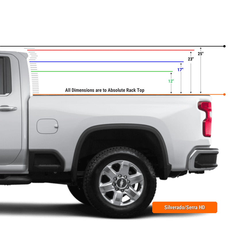 Load image into Gallery viewer, XTR1 Bed Rack for GM Silverado &amp; Sierra 2500HD / 3500HD
