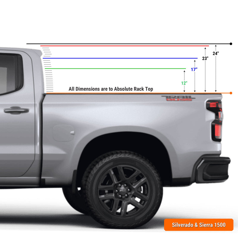 Load image into Gallery viewer, XTR1 Bed Rack for GM Silverado &amp; Sierra 1500
