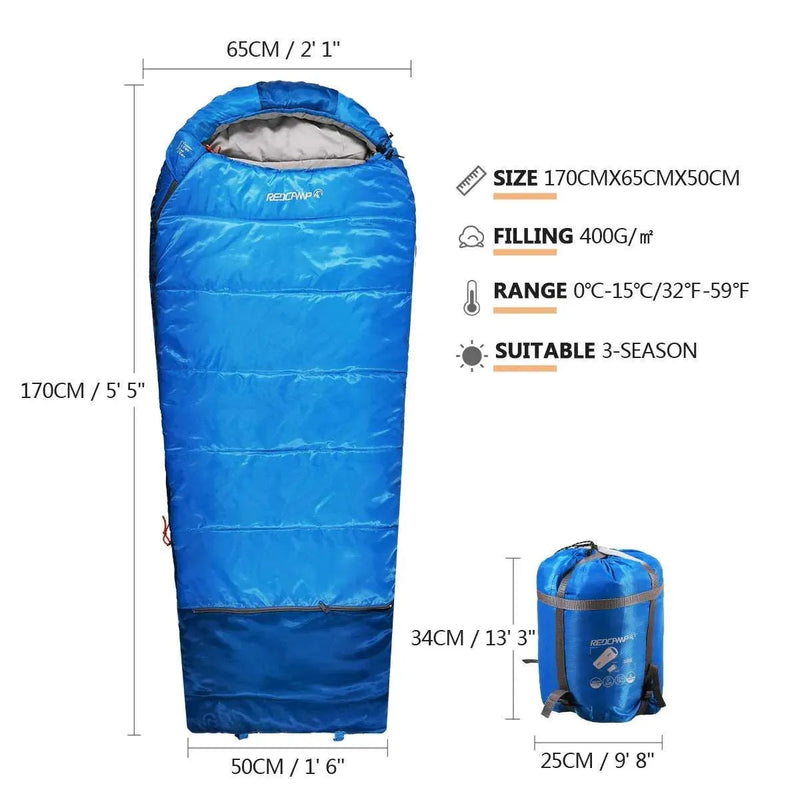 Load image into Gallery viewer, Mummy Kids Sleeping Bag for Camping,Blue Rose

