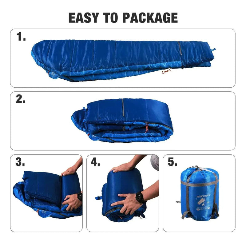 Load image into Gallery viewer, Mummy Kids Sleeping Bag for Camping,Blue Rose

