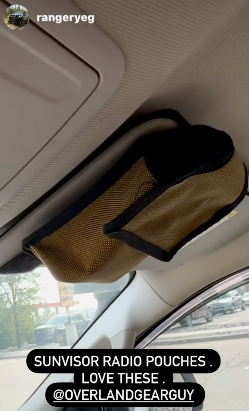 Load image into Gallery viewer, INEOS Grenadier Sun Visor Radio Pouch
