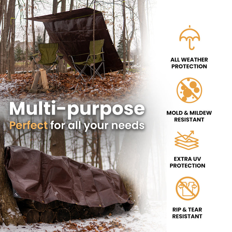 Load image into Gallery viewer, 4' x 20' Super Heavy Duty Poly Tarp
