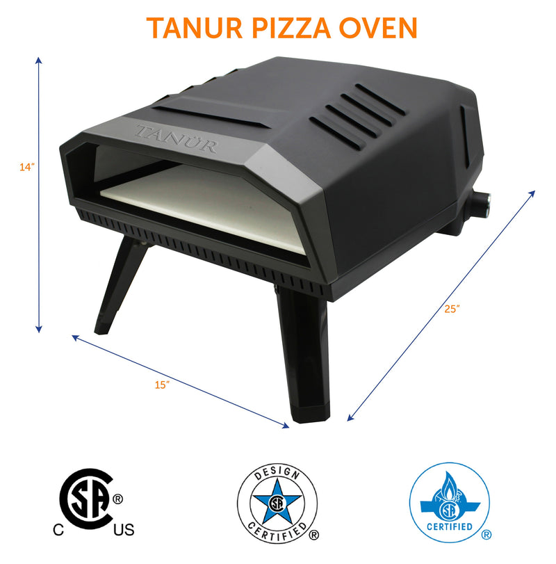 Load image into Gallery viewer, Flame King Outdoor Portable 12-inch Propane Pizza Oven Gas With Stone
