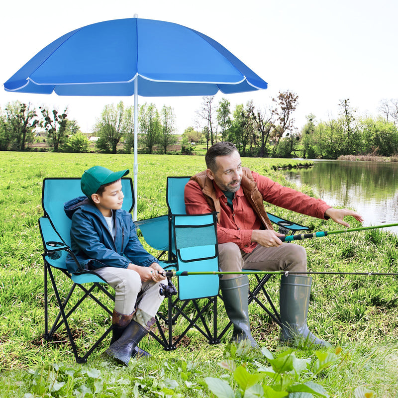 Load image into Gallery viewer, Portable Folding Picnic Double Chair

