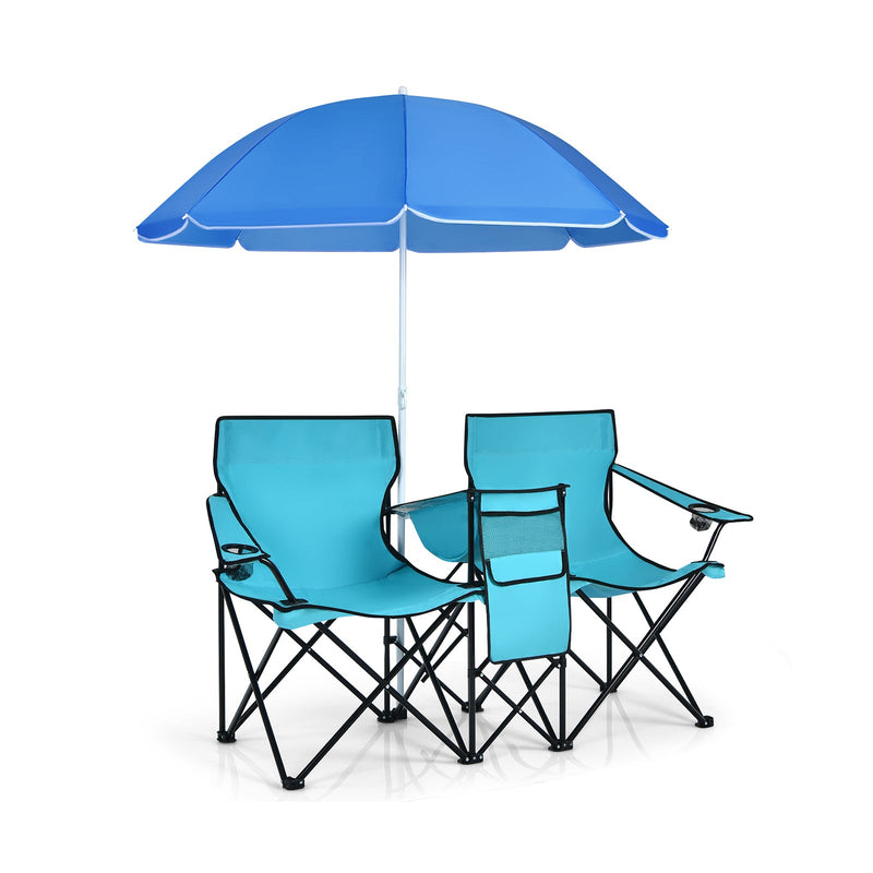 Load image into Gallery viewer, Portable Folding Picnic Double Chair
