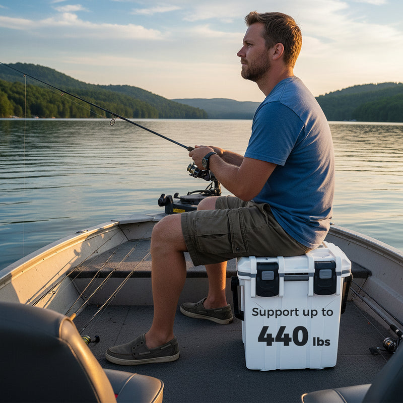 Load image into Gallery viewer, Ultra-Light Injection Molded Cooler 21 QT Hard Ice Chest
