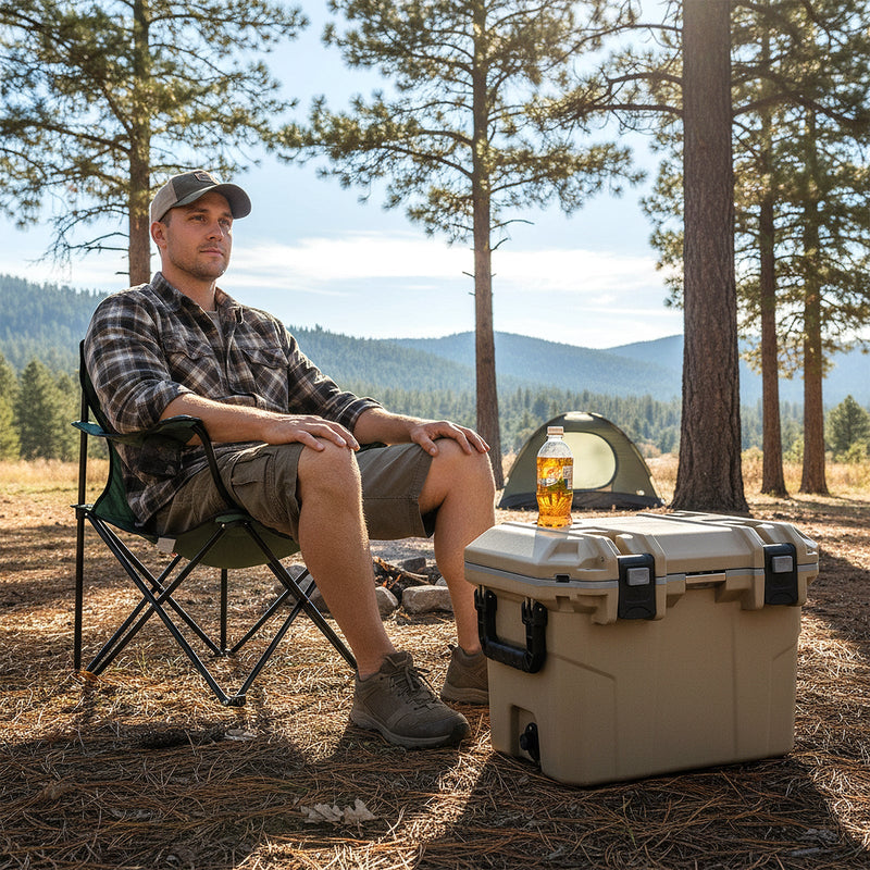 Load image into Gallery viewer, Ultra-Light Injection Molded Cooler 53 QT Hard Ice Chest
