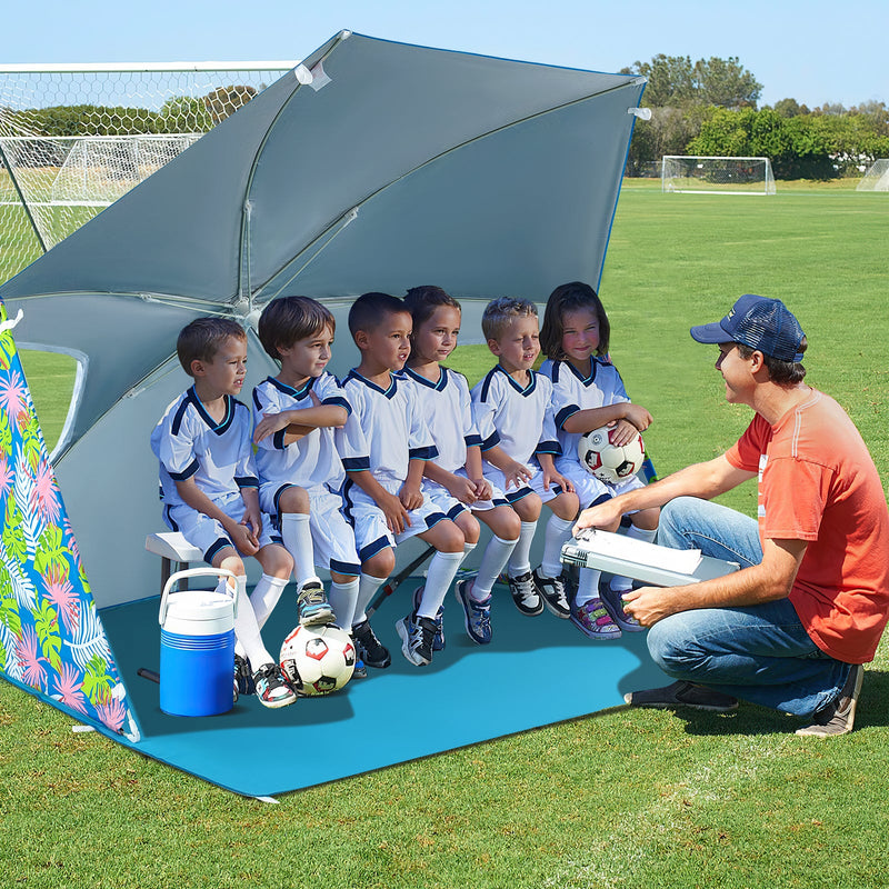 Load image into Gallery viewer, UPF50+ Sun Protection Beach Umbrella Tent with Portable Carrying Bag-Blue
