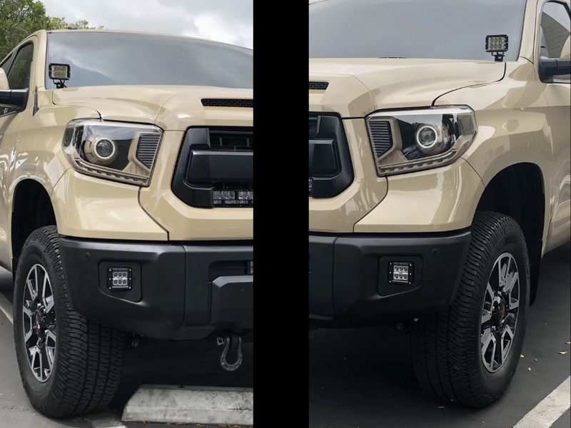 Load image into Gallery viewer, LED Fog Light Pod Replacement Mounting Brackets For 2014-2021 Toyota Tundra
