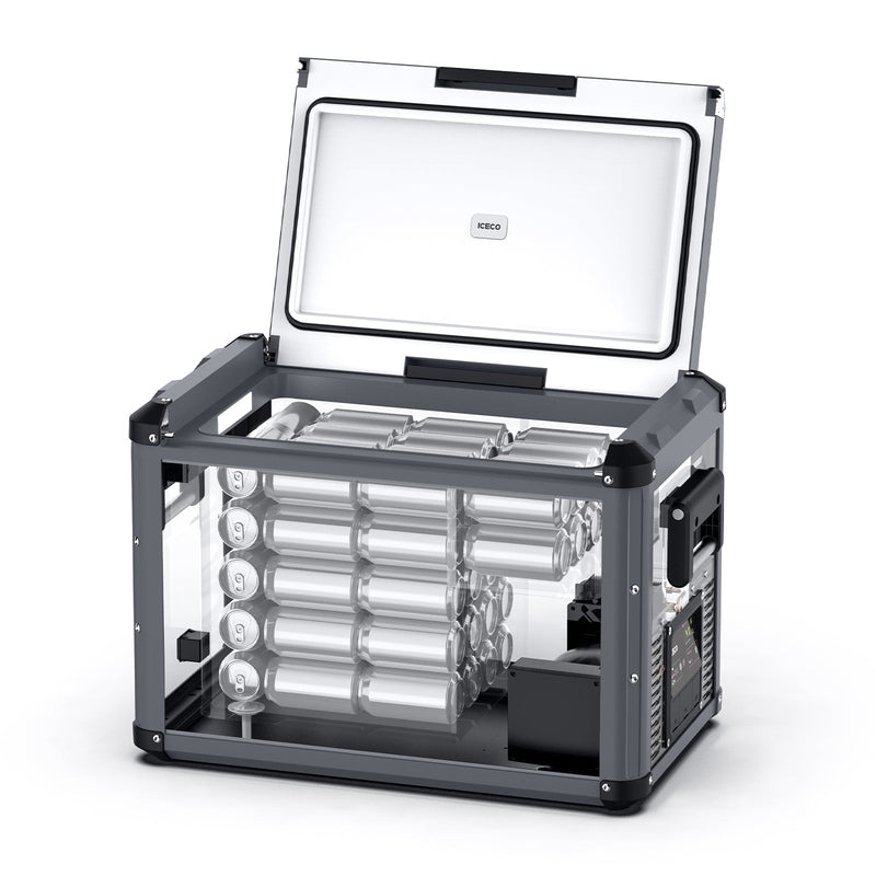 Load image into Gallery viewer, VL45ProS Gray Single Zone Portable Fridge Freezer | ICECO | 45 LT
