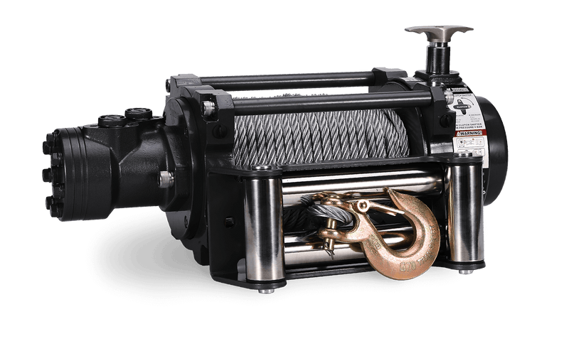 Load image into Gallery viewer, NH 10,000lb Industrial Hydraulic Winch - Steel Rope
