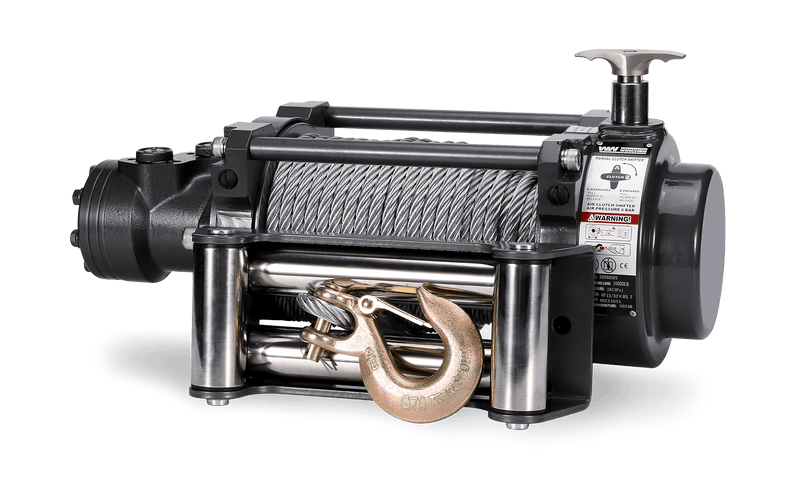 Load image into Gallery viewer, NH 10,000lb Industrial Hydraulic Winch - Steel Rope
