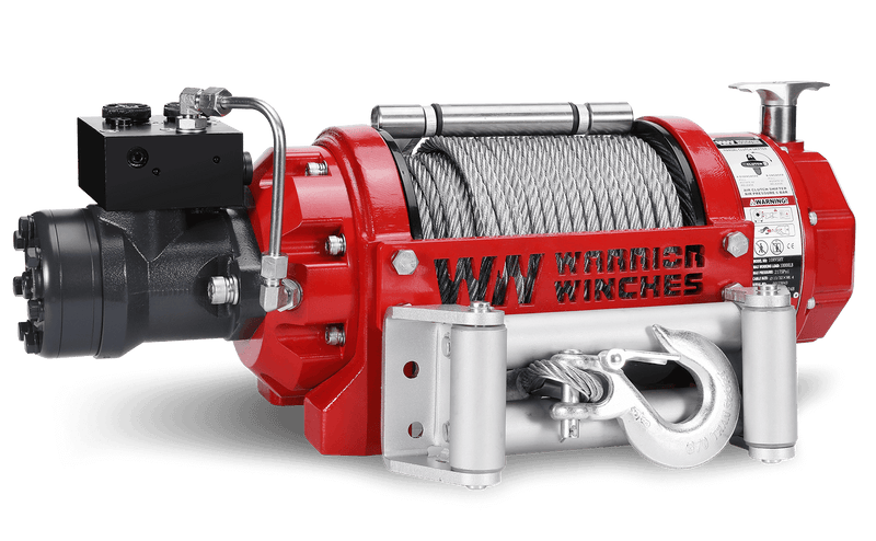 Load image into Gallery viewer, RV10 10,000lb (4.5 Ton) Industrial Hydraulic Winch - Steel Rope
