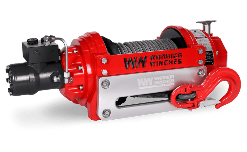 Load image into Gallery viewer, RV15 15,000lb (6.8 Ton) Industrial Hydraulic Winch - Synthetic Rope
