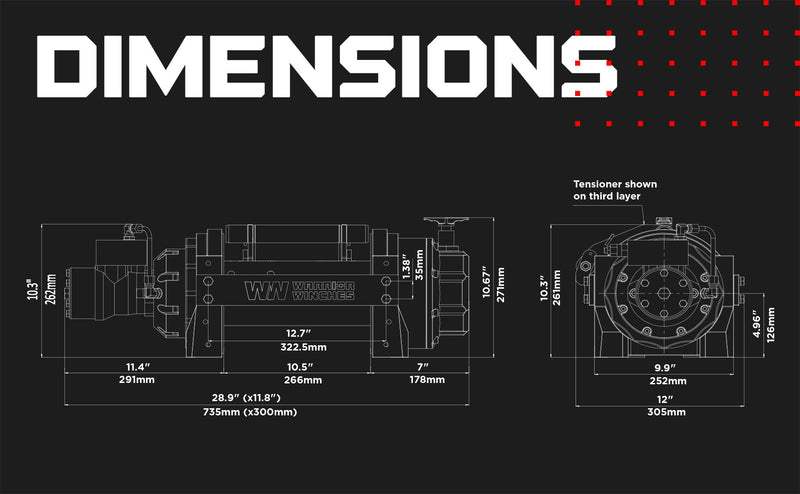 Load image into Gallery viewer, RV15 15,000lb (6.8 Ton) Industrial Hydraulic Winch - Steel Rope
