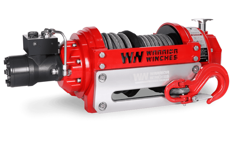Load image into Gallery viewer, RV18 18,000lb (8.1 Ton) Industrial Hydraulic Winch - Synthetic Rope
