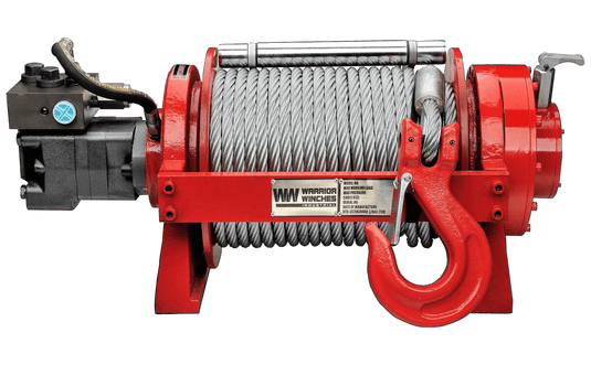 YP9 20,000lb (9 Ton) Skid Steer Hydraulic Winch - Steel Rope