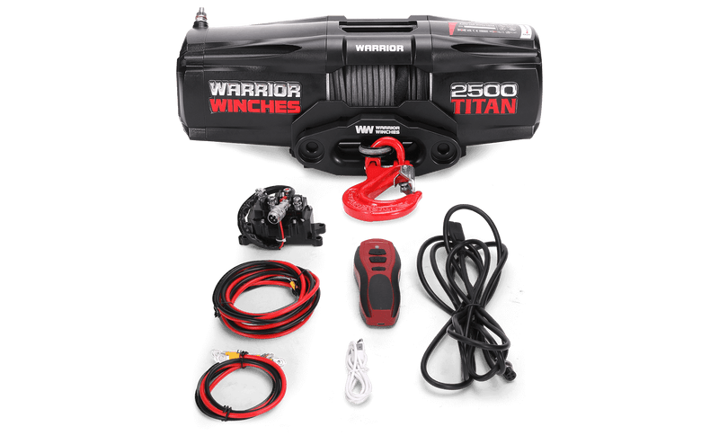 Load image into Gallery viewer, Titan 2,500lb 12v Electric Winch - Synthetic Rope
