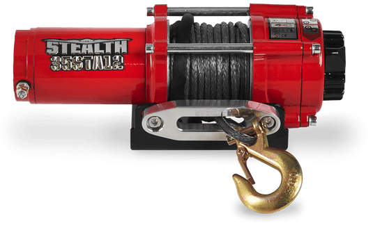 Stealth 3,500lb 12v Electric Winch - Synthetic Rope
