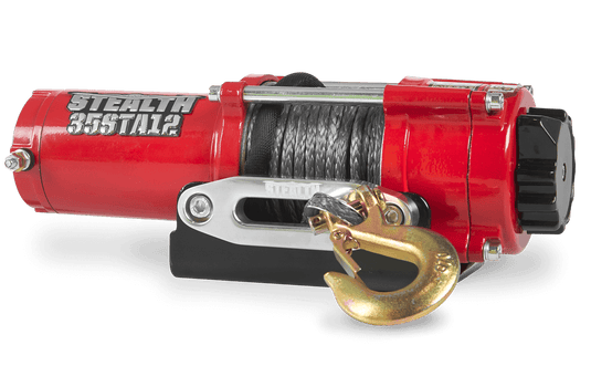 Stealth 3,500lb 12v Electric Winch - Synthetic Rope