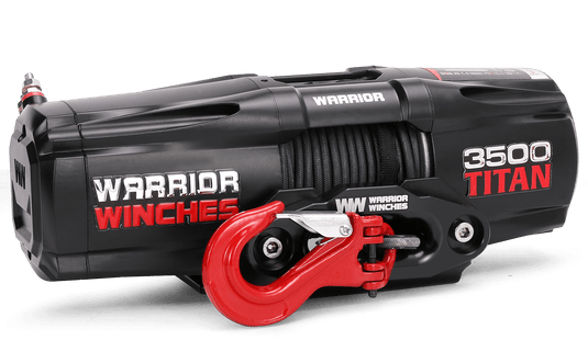 Titan 3,500lb 12v Electric Winch - Synthetic Rope