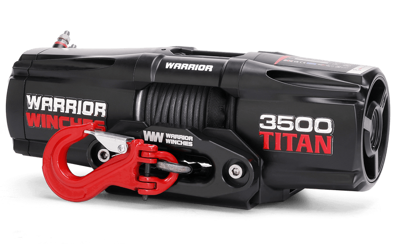 Load image into Gallery viewer, Titan 3,500lb 12v Electric Winch - Synthetic Rope
