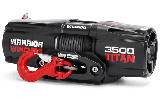 Titan 3,500lb 12v Electric Winch - Synthetic Rope