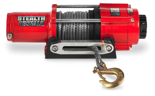 Stealth 4,500lb 12v Electric Winch - Synthetic Rope