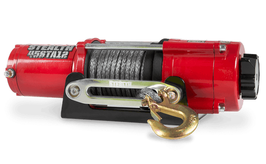Stealth 4,500lb 12v Electric Winch - Synthetic Rope
