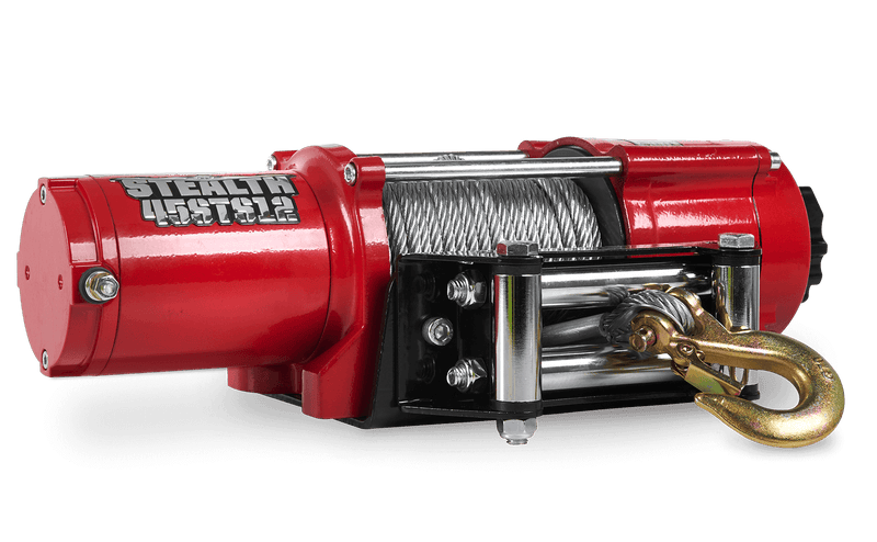 Load image into Gallery viewer, Stealth 4,500lb 12v Electric Winch - Steel Rope
